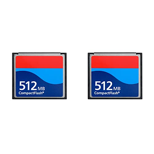 512MB CompactFlash Memory Card - Industrial Grade, Two Pack