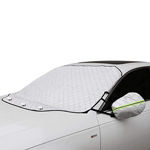 Windshield Snow Ice Cover with Mirror Protector
