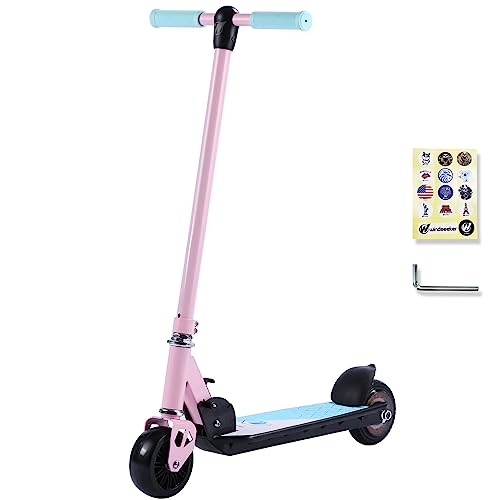 Z-ONE Electric Scooter for Kids Age 6-14, Pink, UL Certified, 5 Miles Range
