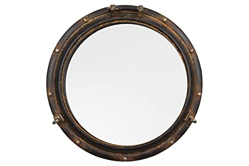 Creative Co-Op Distressed Metal Port Hole Mirror