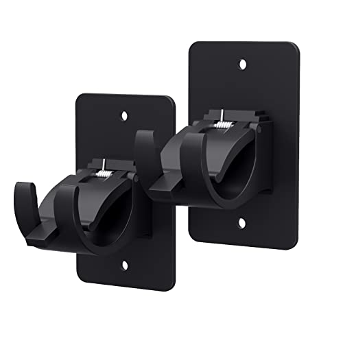 AMZONHOME 2 Pcs Self Adhesive Curtain Rod Bracket