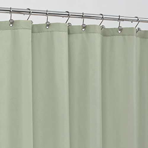 ALYVIA SPRING Sage Green Fabric Shower Curtain Liner