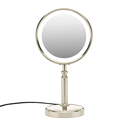 Conair LED Lighted Tabletop Mount Vanity Makeup Mirror