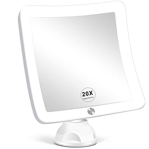 Fabuday 20X Magnifying Mirror with LED Light