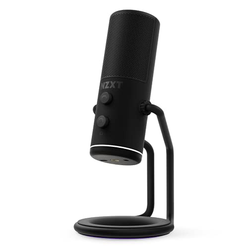NZXT Capsule USB Cardioid Streaming Microphone - Black
