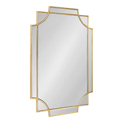 Gold Leaf Frame Wall Mirror - Kate and Laurel Minuette