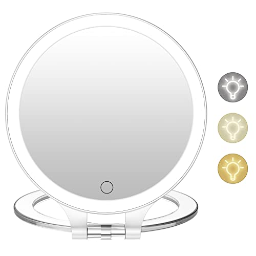 FASCINATE Magnifying Mirror: Powerful Makeup Mirror with Adjustable Lighting