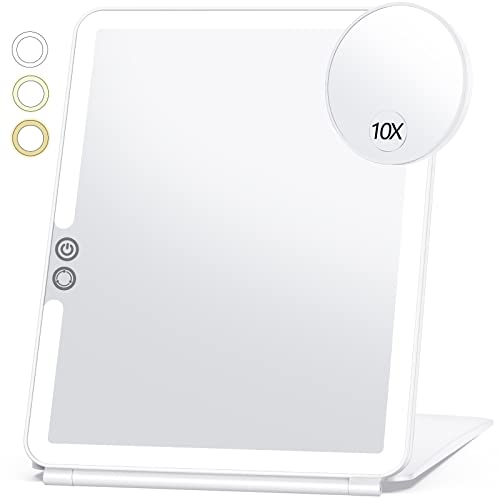 Portable Makeup Mirror with 10X Magnifying Mirror