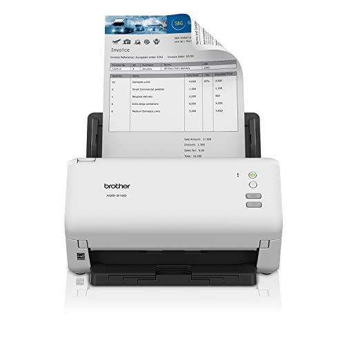 Brother ADS-3100 Desktop Scanner | Compact with Scan Speeds of Up to 40ppm