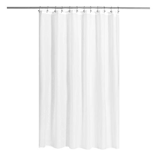N&Y HOME Fabric Shower Curtain with Magnets - Hotel Quality and Easy to Clean