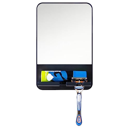Fogless Shower Mirror with Razor Holder