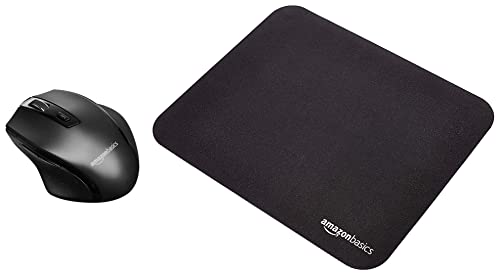 Amazon Basics Wireless PC Mouse & Gaming Mouse Pad