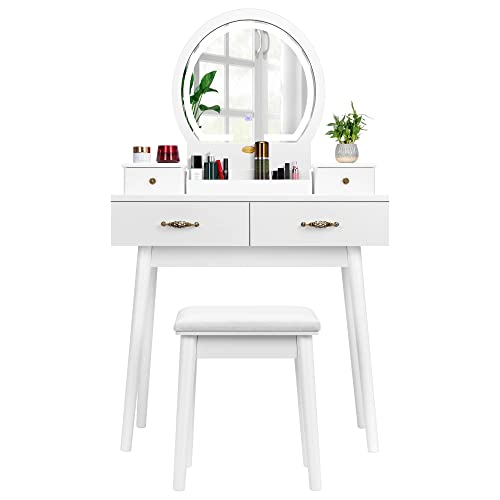 VIVOHOME Vanity Set with Lighted Mirror