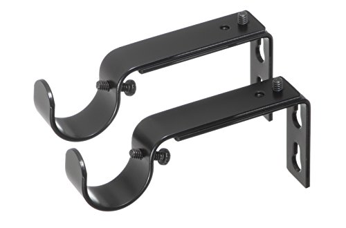 Ivilon Adjustable Brackets for Curtain Rods - Set of 2