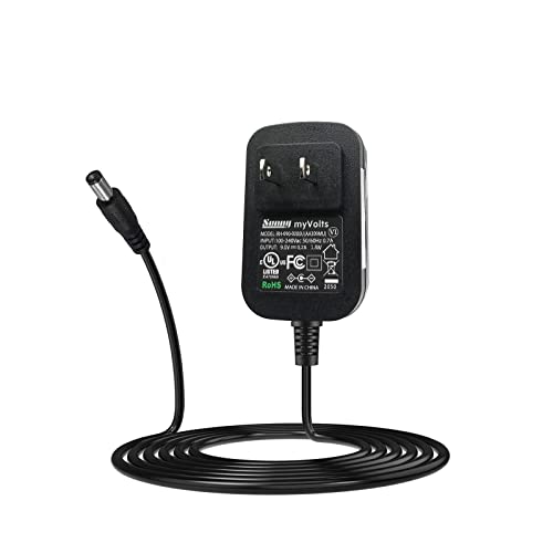 MyVolts 9V Power Supply Adaptor for TC Electronic Polytune 3 Mini Noir Tuner Effects Pedal