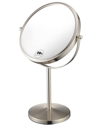 ALHAKIN Vanity Tabletop Mirror with 10X Magnification