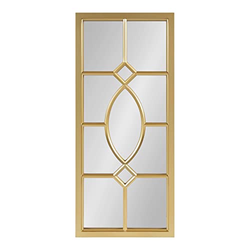 Glam Window Wall Accent Mirror, Gold