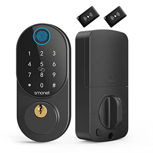SMONET Keyless Entry Door Lock with Touchscreen Auto Lock
