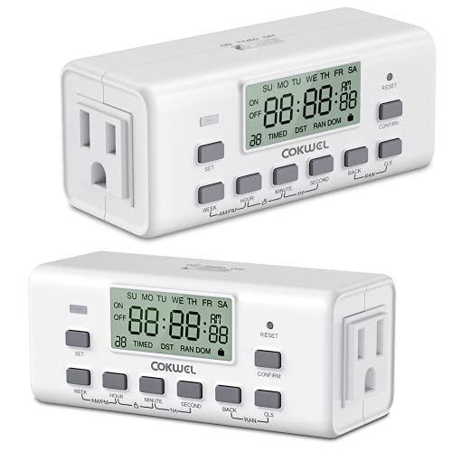COKWEL Digital Timer with Dual Outlets