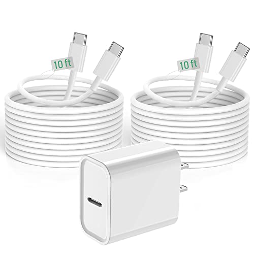 iPad Pro Charger 20W with Long USB C to C Cable