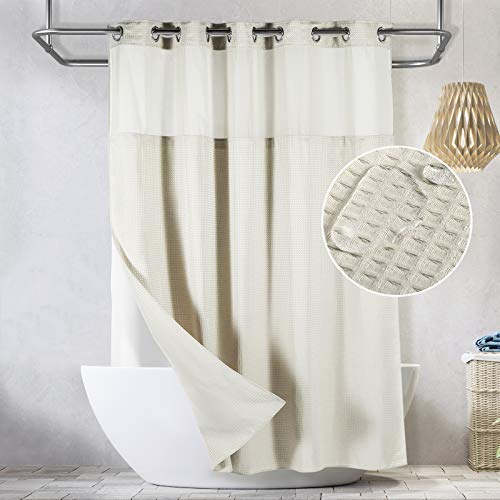 SnapHook Waffle Weave Shower Curtain