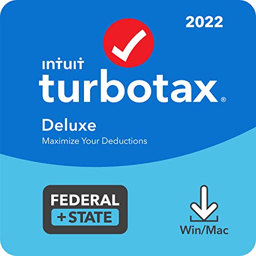 TurboTax Deluxe 2022 - Tax Software for Federal and State Returns
