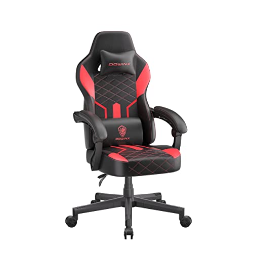 Dowinx Gaming Chair – Ergonomic, High Back, Reclining Red Chair