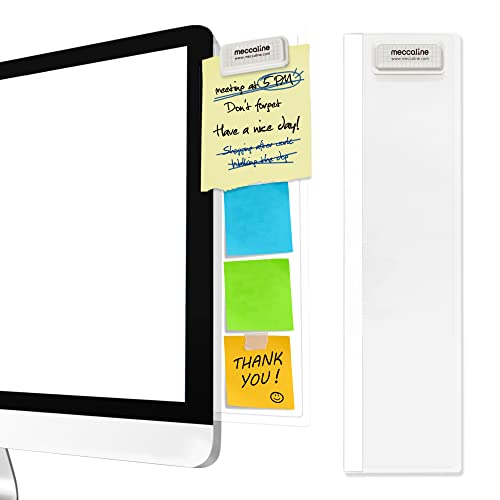 MECCALINE Monitor Memo Board - Stay Organized with Stylish Desktop Accessory