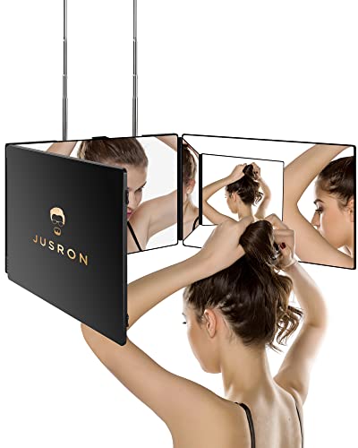 JUSRON 3 Way Mirror for Self Hair Cutting