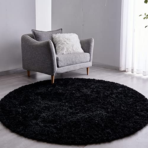 Ultra-Soft Plush Round Rug for Kid's Bedroom