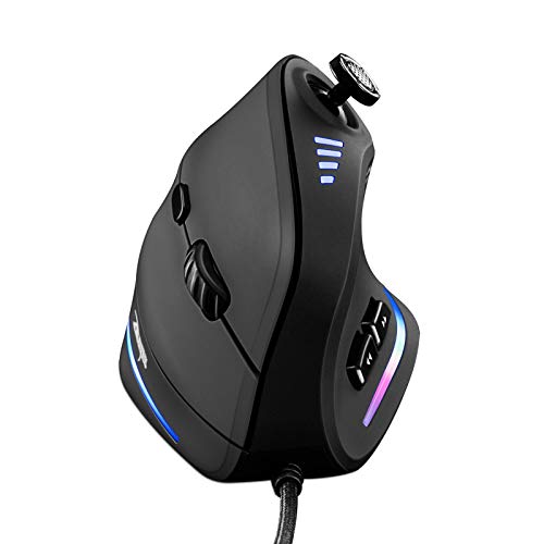 TRELC Gaming Mouse - Ergonomic Design, Programmable Buttons, RGB Lights