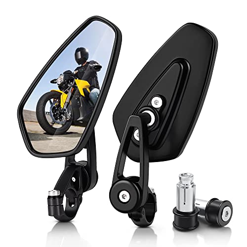Motorcycle Bar End Rear View Mirrors