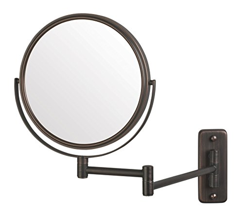 Bronze Wall-Mounted Makeup Mirror with 5X Magnification - JP7506BZ