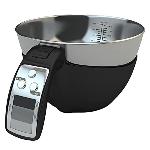 Fradel Kitchen Food Scale with Bowl - Accurate, Convenient, Versatile