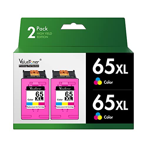 Affordable and Reliable Remanufactured Color Ink Cartridge - Valuetoner 65 XL