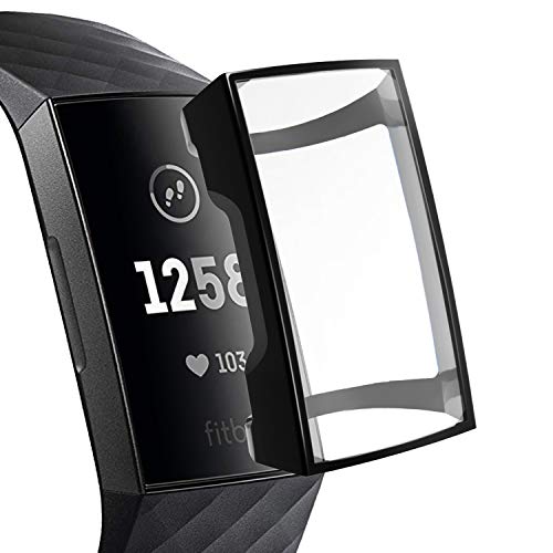 Fitbit Charge 3 Screen Protector - TPU Clear Shockproof Case