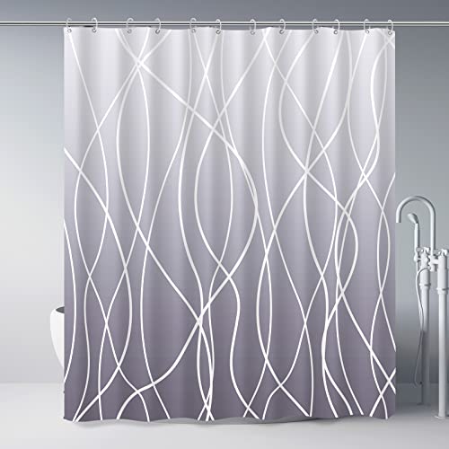 Punkray Ombre Purple Shower Curtain
