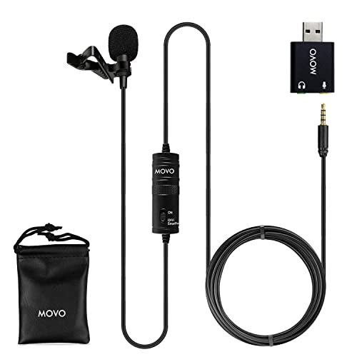 Movo LV1-USB Lavalier Microphone