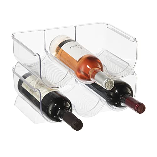 OGGI Bottle Rack for Wine - Stackable Wine Rack with Secure Stack Tabs