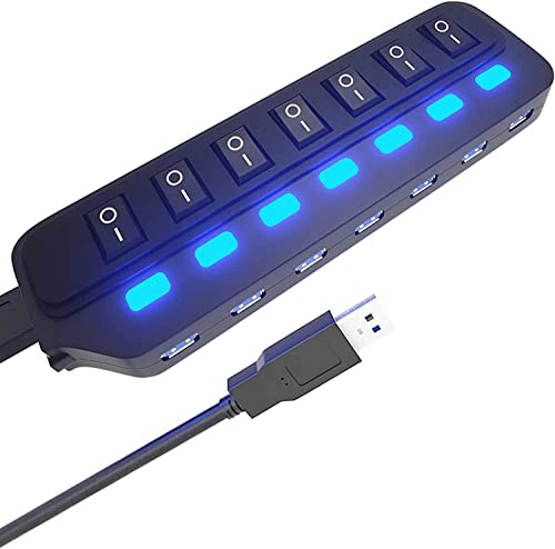 USB Hub with Individual On/Off Switches
