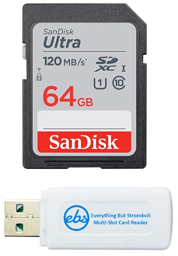 SanDisk 64GB SDXC Memory Card with Card Reader