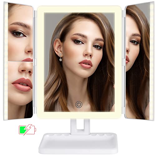 LED Rechargeable Makeup Vanity Mirror with Lights