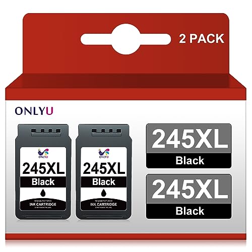 ONLYU 245XL Ink Cartridges - Compatible Replacement for Canon PG 245XL PG243