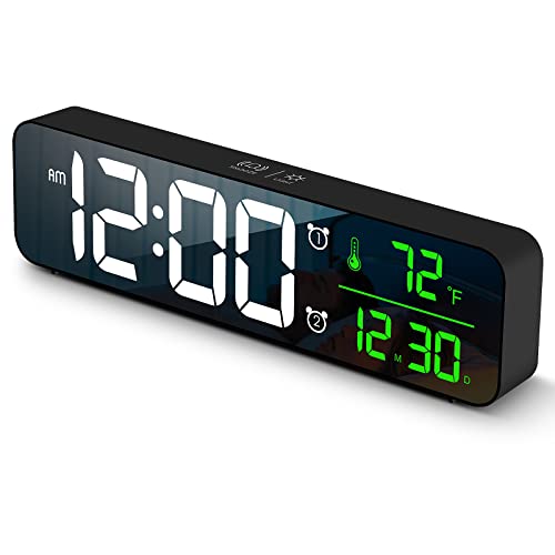 Digital Clock with Large Display & Automatic Brightness Dimmer