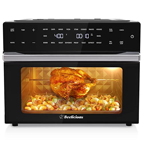 Beelicious 32QT Air Fryer Combo with Rotisserie and Dehydrator