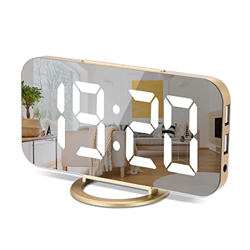 Modern Mirror Desk Wall Clock