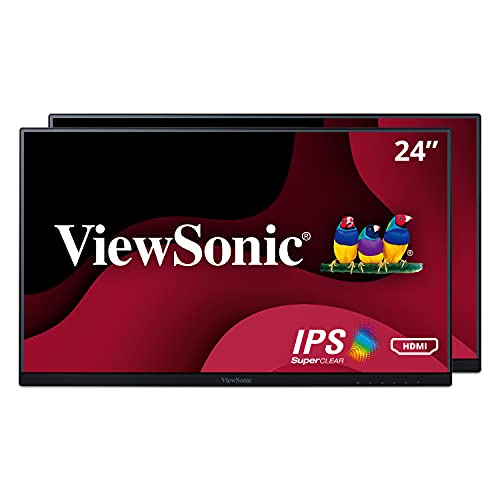ViewSonic VA2456-MHD_H2 Dual Pack Monitors