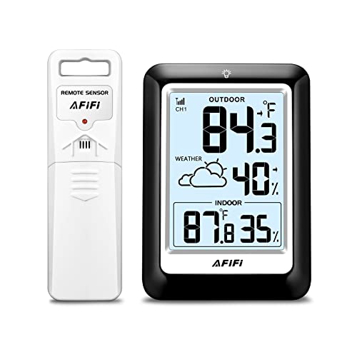 AFIFI Wireless Thermometer and Hygrometer with Weather Forecast