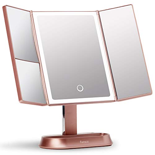 Fancii LED Makeup Mirror with Trifold Design