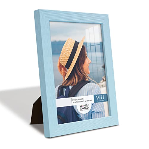 Blue Frame for Wall and Tabletop Photo Display